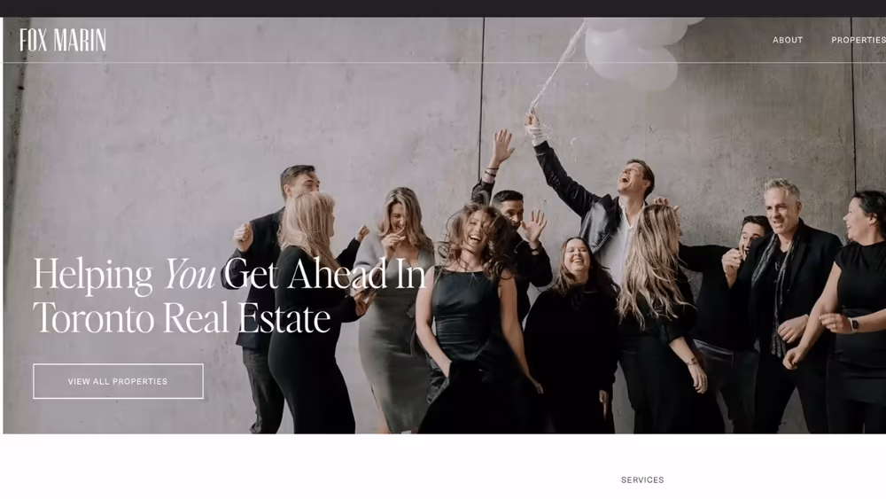 Toronto Real Estate Brand Site project visual